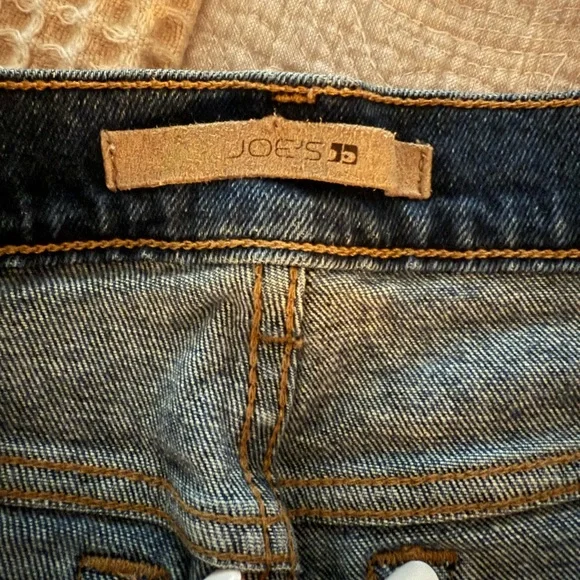 Joe's Jeans Dark Blue Frayed Hem Shorts - Picture 4 of 4
